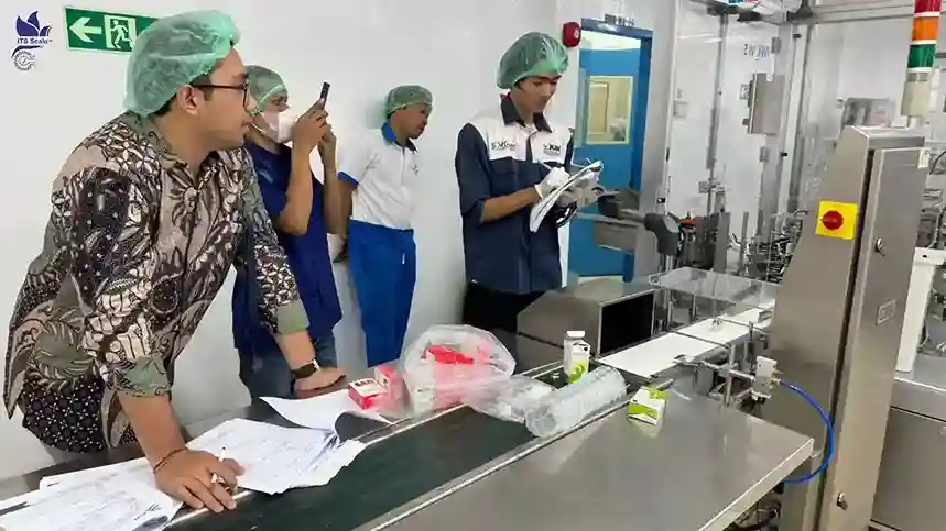 Pengecekan Akurasi dan Operasional Timbangan Checkweigher oleh ITS Scale