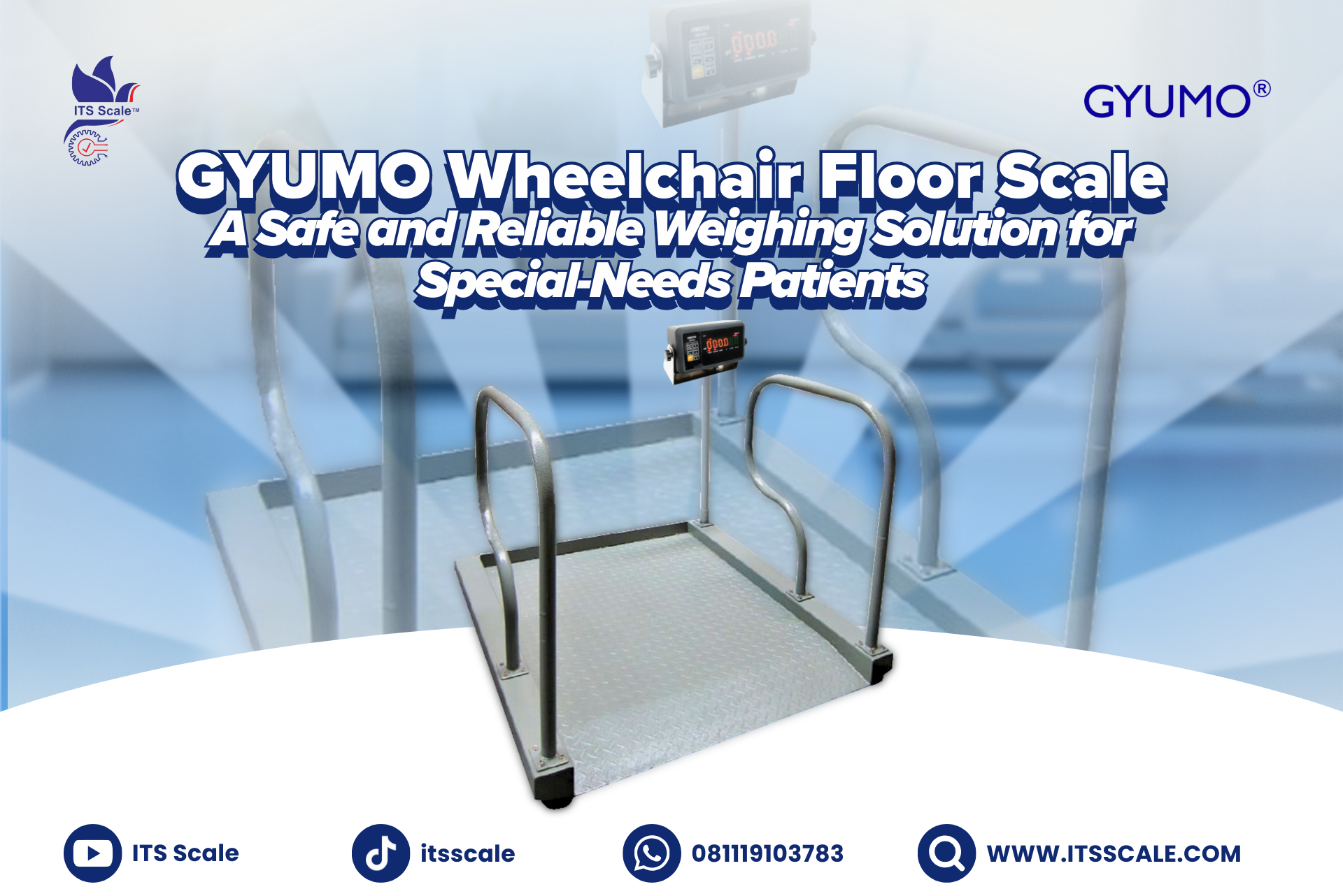 GYUMO Wheelchair Floor Scale: Solusi Penimbangan yang Aman dan Terpercaya untuk Pasien Berkebutuhan Khusus